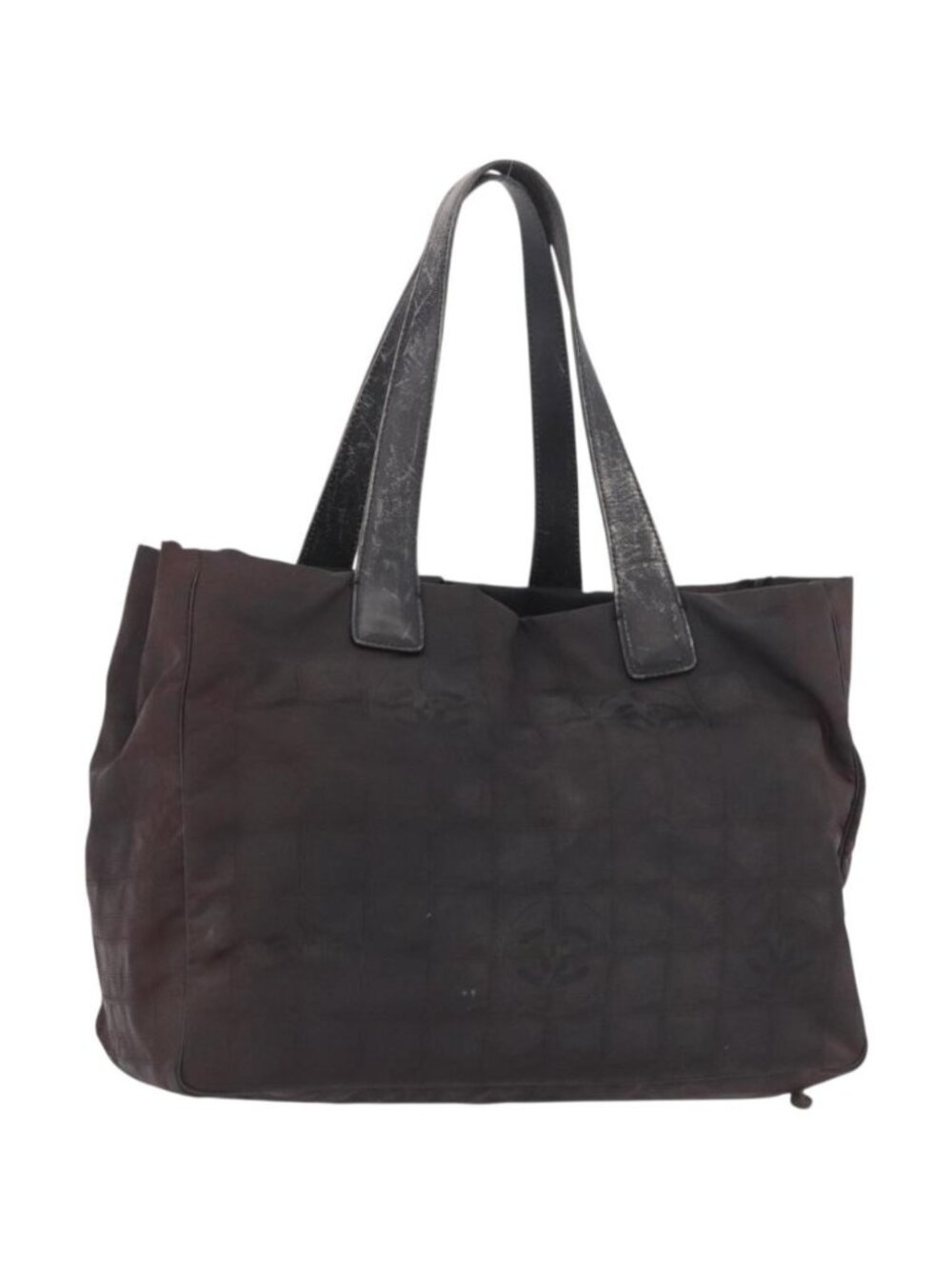 CHANEL New Travel Line Tote Bag Nylon Black CC